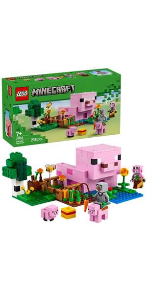 Lego Minecraft Juego de Construcción La Casa del Cerdo Bebé con 238 Piezas, para Edad de 7 Años o Más