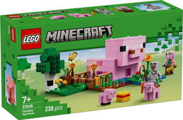 Lego Minecraft Juego de Construcción La Casa del Cerdo Bebé con 238 Piezas, para Edad de 7 Años o Más