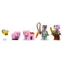 LEGO Minecraft 21268 La Casa-Cerdo Bebe, Set de Construccion de Casa del Cerdo con Figuras de Personaje, Piglin Zombi, Abeja y Granja, Juguete Creativo para Niños 7+ Años