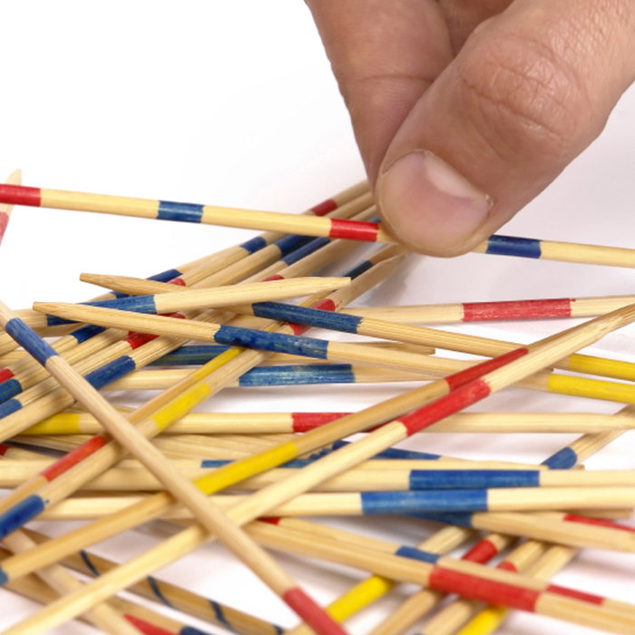 Mister Gadget Mini Mikado 41 Piezas 18 cm Colección Vintage Juguete de Madera para Niños y Adultos