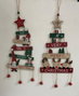 DKD Home Decor Decoración Colgante MDF Árbol Surtido de 2
