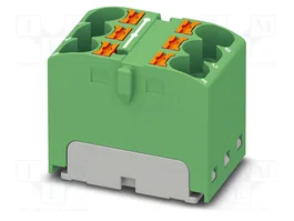 PHOENIX CONTACT PTFIX 6X4 GN Conector de carril Push-in Verde