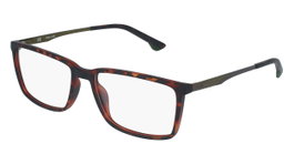 Police VPL949-5503AZ Gafas de vista para hombre en marrón