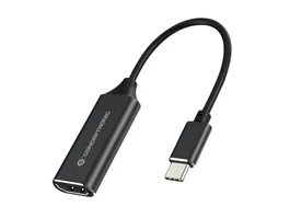 Conceptronic ABBY03B Adaptador Cable Vídeo USB-C a HDMI Tipo A 30Hz Negro