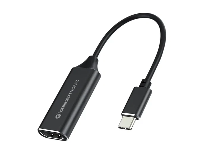 Conceptronic ABBY03B Adaptador Cable Vídeo USB-C a HDMI Tipo A 30Hz Negro
