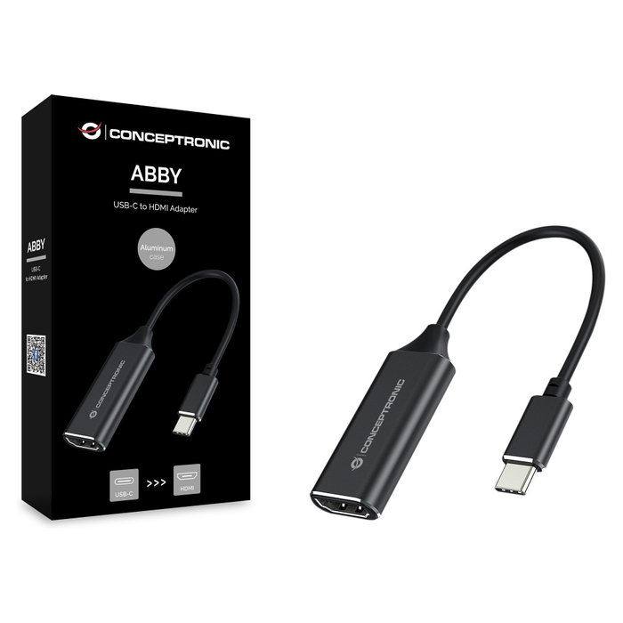 Conceptronic Adaptador USB-C a HDMI ABBY03B 4K 30Hz Negro Conceptronic Adaptador USB-C a HDMI ABBY03B 4K 30Hz Negro