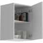Oslo Mueble alto de 1 puerta + tableta - blanco mate