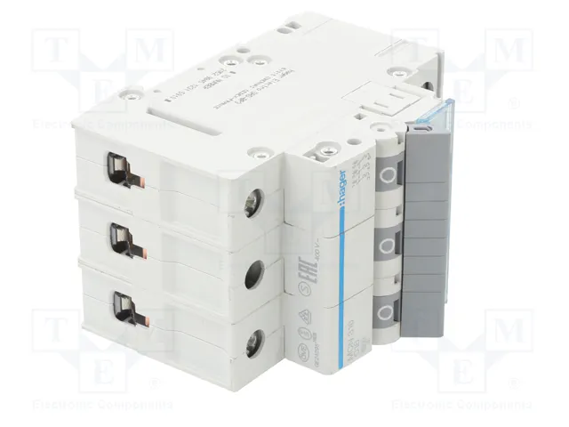Hager MCN316 Disyuntor 3 Polos 6kA C-16A 3M