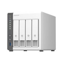 Qnap Servidor NAS TS-433-4GB, 4 Bahías, 2.5GbE, Quad-Core ARM A55 - Solución de Almacenamiento y Red para Empresas