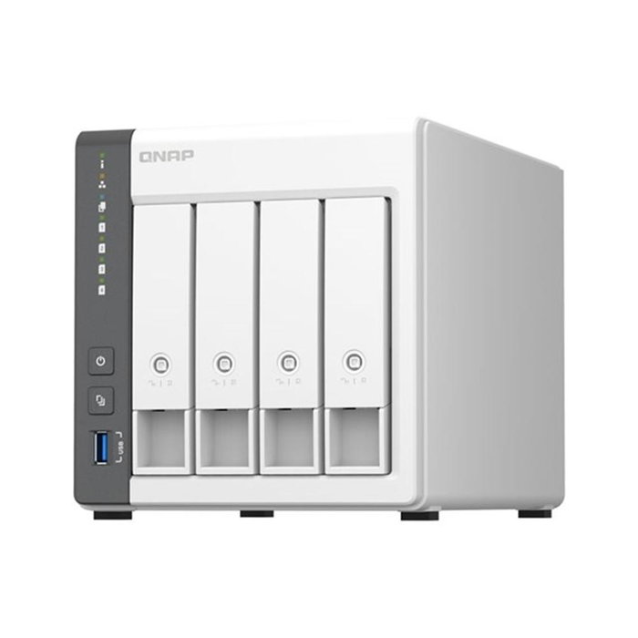Qnap Servidor NAS TS-433-4GB, 4 Bahías, 2.5GbE, Quad-Core ARM A55 - Solución de Almacenamiento y Red para Empresas Qnap Servidor NAS TS-433-4GB, 4 Bahías, 2.5GbE, Quad-Core ARM A55 - Solución de Almacenamiento y Red para Empresas
