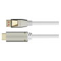 PYTHON Series Cable DisplayPort 1.4 a HDMI 2.0 de Nailon, Blanco, 1m