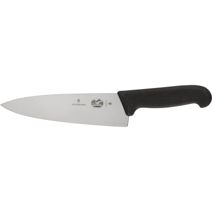 Victorinox Cuchillo de Chef Fibrox de 20 cm, Negro Victorinox Cuchillo de Chef Fibrox de 20 cm, Negro