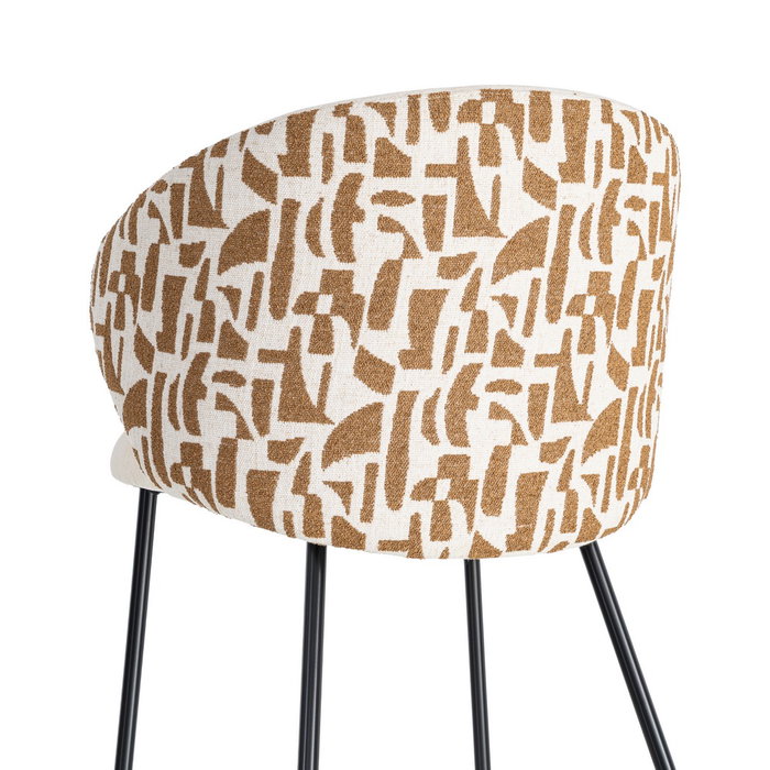 Silla Estampado Tejido-Metal Contract 56,50 X 56 X 74,50 cm (Set de 2) Silla Estampado Tejido-Metal Contract 56,50 X 56 X 74,50 cm (Set de 2)