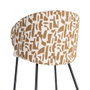 Silla Estampado Tejido-Metal Contract 56,50 X 56 X 74,50 cm (Set de 2)