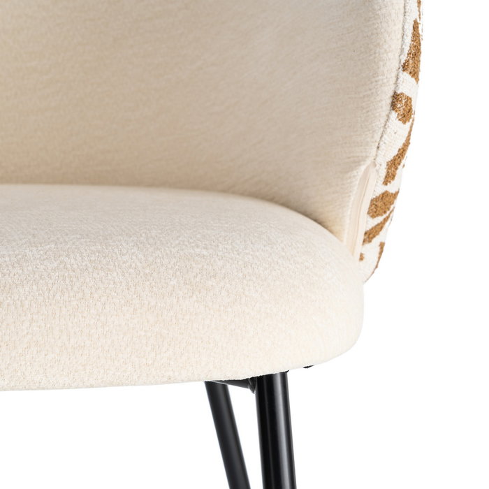 Silla Estampado Tejido-Metal Contract 56,50 X 56 X 74,50 cm (Set de 2) Silla Estampado Tejido-Metal Contract 56,50 X 56 X 74,50 cm (Set de 2)