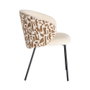 Silla Estampado Tejido-Metal Contract 56,50 X 56 X 74,50 cm (Set de 2)