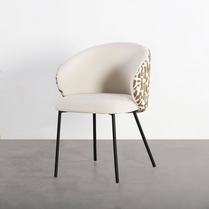 Silla Estampado Tejido-Metal Contract 56,50 X 56 X 74,50 cm (Set de 2) Silla Estampado Tejido-Metal Contract 56,50 X 56 X 74,50 cm (Set de 2)