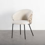 Silla Estampado Tejido-Metal Contract 56,50 X 56 X 74,50 cm (Set de 2)