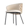 Silla Estampado Tejido-Metal Contract 56,50 X 56 X 74,50 cm (Set de 2)
