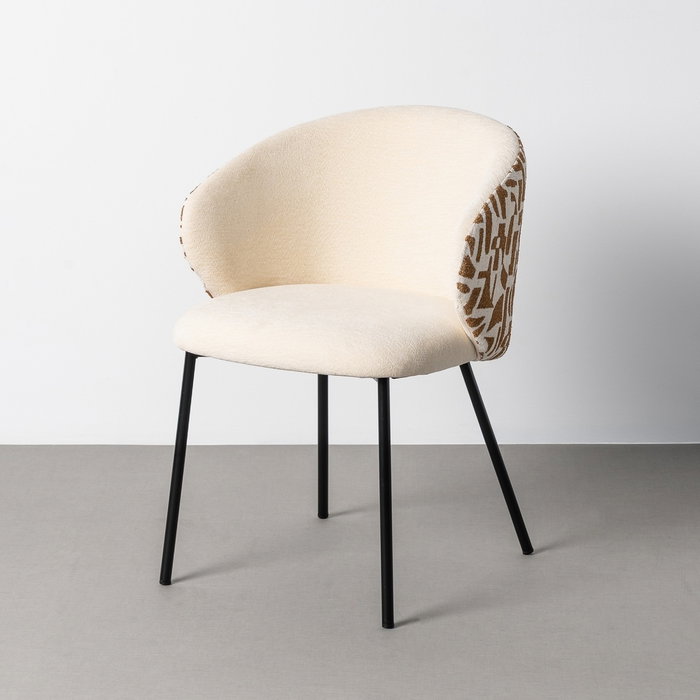 Silla Estampado Tejido-Metal Contract 56,50 X 56 X 74,50 cm (Set de 2) Silla Estampado Tejido-Metal Contract 56,50 X 56 X 74,50 cm (Set de 2)