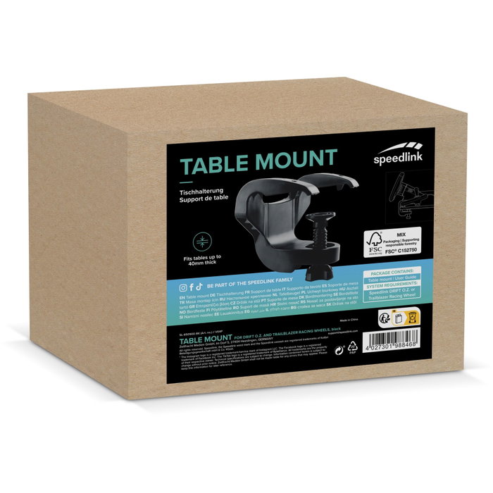 Speedlink Table Mount para DRIFT O.Z. & TRAILBLAZER Racing Wheel