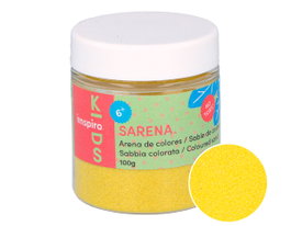 Sarena Arena de Colores Amarillo Fuerte 100g
