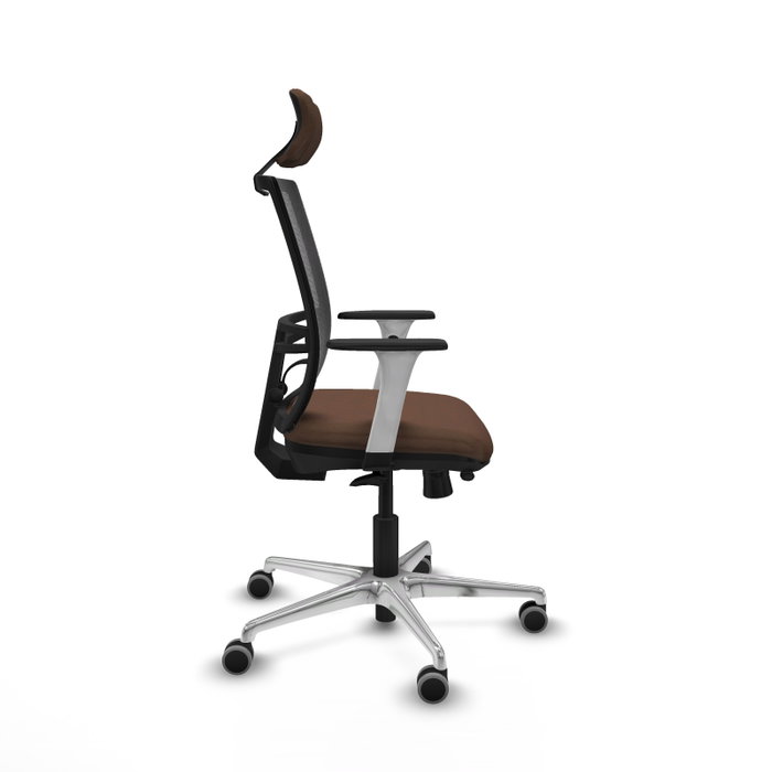 PIQUERAS Y CRESPO Silla de oficina Yunquera con mecanismo Sincro/Traslack, Marrón y Negro PIQUERAS Y CRESPO Silla de oficina Yunquera con mecanismo Sincro/Traslack, Marrón y Negro