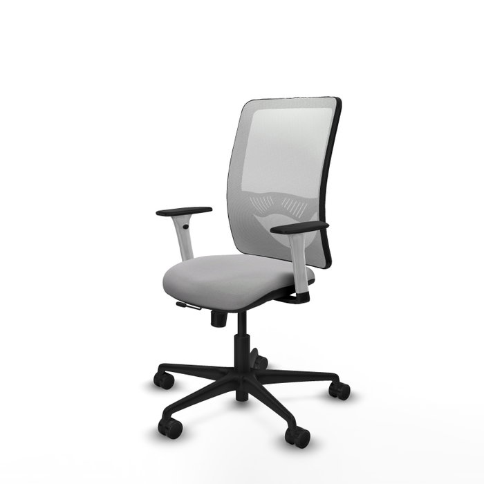 PIQUERAS Y CRESPO Silla de oficina Zulema Gris claro y Blanco
