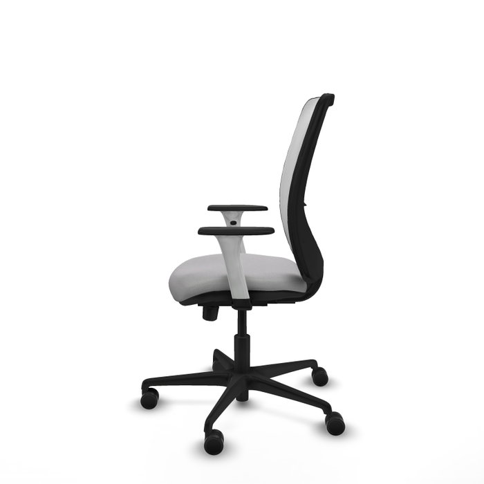 PIQUERAS Y CRESPO Silla de oficina Zulema Gris claro y Blanco