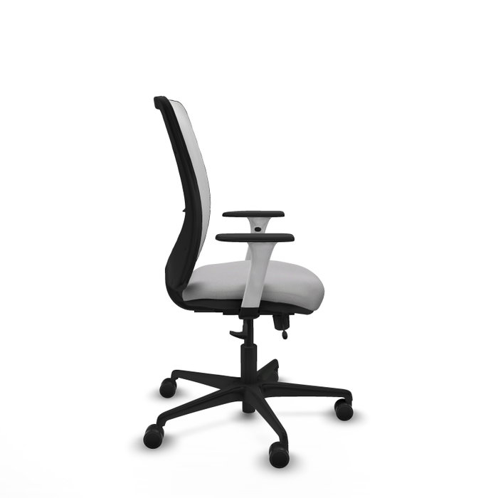 PIQUERAS Y CRESPO Silla de oficina Zulema Gris claro y Blanco