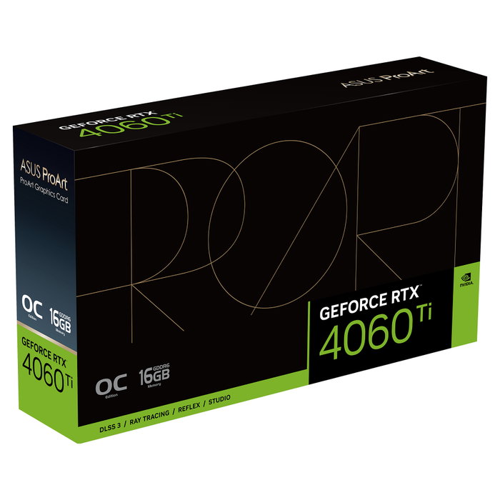 ASUS ProArt PROART-RTX4060TI-O16G Tarjeta Gráfica GeForce RTX 4060 Ti 16GB GDDR6 OC con 3 Ventiladores