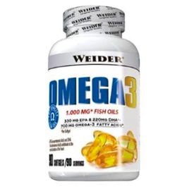 WEIDER Omega 3 90 Softgels - Ácidos Grasos Omega-3, EPA 700mg, DHA 500mg - Complemento Alimenticio para el Corazón y la Nutrición Deportiva