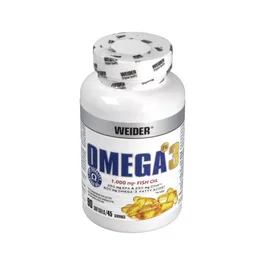 WEIDER Omega 3 90 Softgels - Ácidos Grasos Omega-3, EPA 700mg, DHA 500mg - Complemento Alimenticio para el Corazón y la Nutrición Deportiva