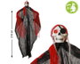 Atosa Decoración Esqueleto Pirata XL con Pañuelo Rojo 210 cm para Exterior con Parche en el Ojo