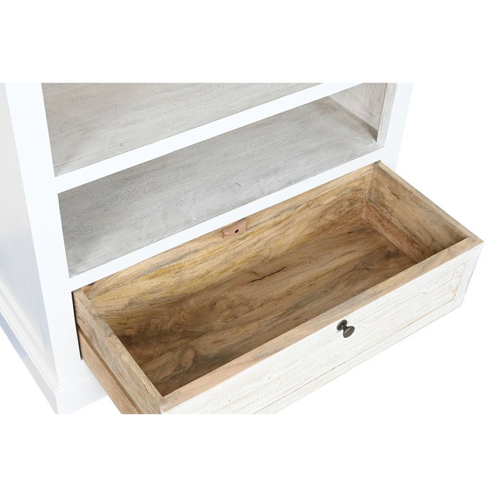 DKD Home Decor Estantería de Mango Blanco Desgastado DKD Home Decor Estantería de Mango Blanco Desgastado