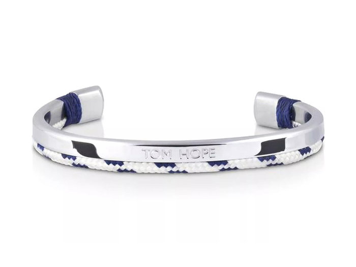 Tom Hope Pulsera Hybrid Cuff-SV/WT/BL-t Gris Tom Hope Pulsera Hybrid Cuff-SV/WT/BL-t Gris