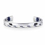 Tom Hope Pulsera Hybrid Cuff-SV/WT/BL-t Gris