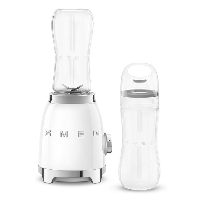 Smeg PBF01WHEU Batidora de Vaso de Acero Inoxidable, Blanco