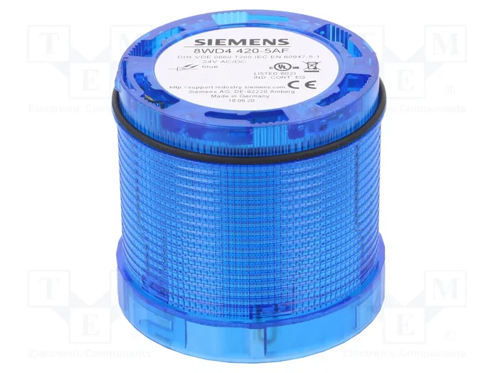 SIEMENS 8WD4420-5AF Señalizador Luminoso LED Azul 24VDC SIEMENS 8WD4420-5AF Señalizador Luminoso LED Azul 24VDC