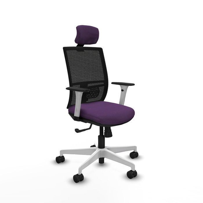 PIQUERAS Y CRESPO Silla de oficina Yunquera Morada con Mecanismo Sincro PIQUERAS Y CRESPO Silla de oficina Yunquera Morada con Mecanismo Sincro