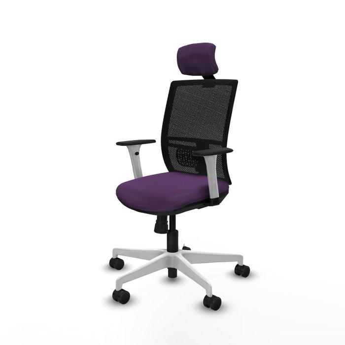 PIQUERAS Y CRESPO Silla de oficina Yunquera Morada con Mecanismo Sincro PIQUERAS Y CRESPO Silla de oficina Yunquera Morada con Mecanismo Sincro