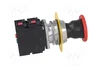 PROMET Interruptor de emergencia rojo NEF30 30mm NC x2 + NA x2