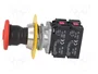 PROMET Interruptor de emergencia rojo NEF30 30mm NC x2 + NA x2
