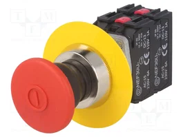 PROMET Interruptor de emergencia rojo NEF30 30mm NC x2 + NA x2