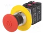 PROMET Interruptor de emergencia rojo NEF30 30mm NC x2 + NA x2