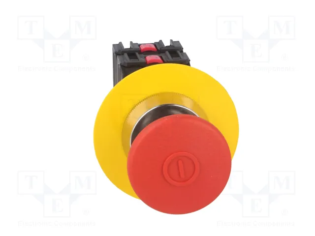 PROMET Interruptor de emergencia rojo NEF30 30mm NC x2 + NA x2 PROMET Interruptor de emergencia rojo NEF30 30mm NC x2 + NA x2