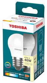 TOSHIBA G45 Bombilla LED Essential E27 4.7W 4000K Blanco Frío
