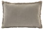 DKD Home Decor Cojin Tradicional India Lino 40 x 60 cm Negro Natural (2 Unidades)