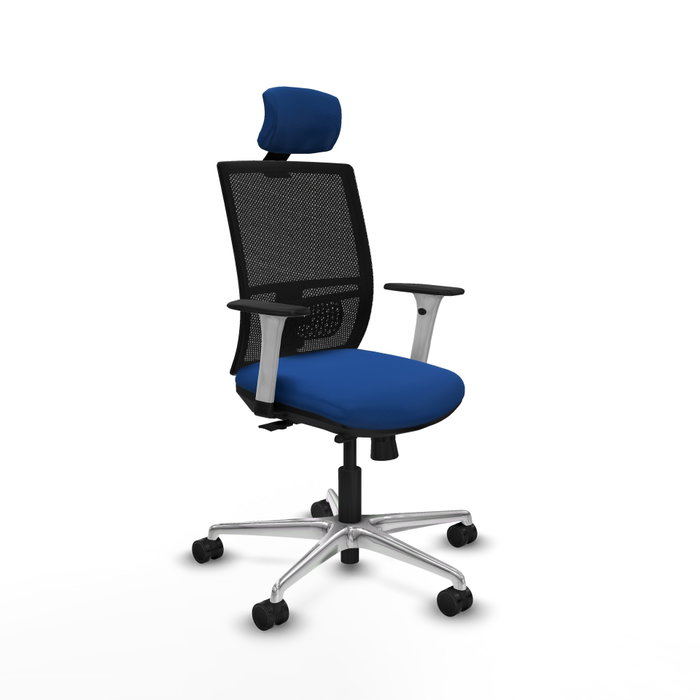 PIQUERAS Y CRESPO Silla de oficina Yunquera Azul con mecanismo Sincro/Traslack PIQUERAS Y CRESPO Silla de oficina Yunquera Azul con mecanismo Sincro/Traslack