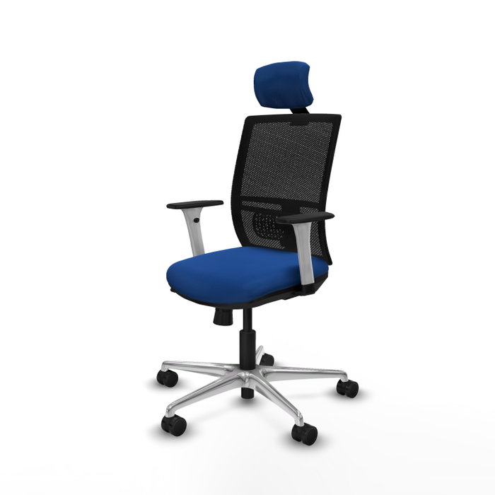 PIQUERAS Y CRESPO Silla de oficina Yunquera Azul con mecanismo Sincro/Traslack PIQUERAS Y CRESPO Silla de oficina Yunquera Azul con mecanismo Sincro/Traslack